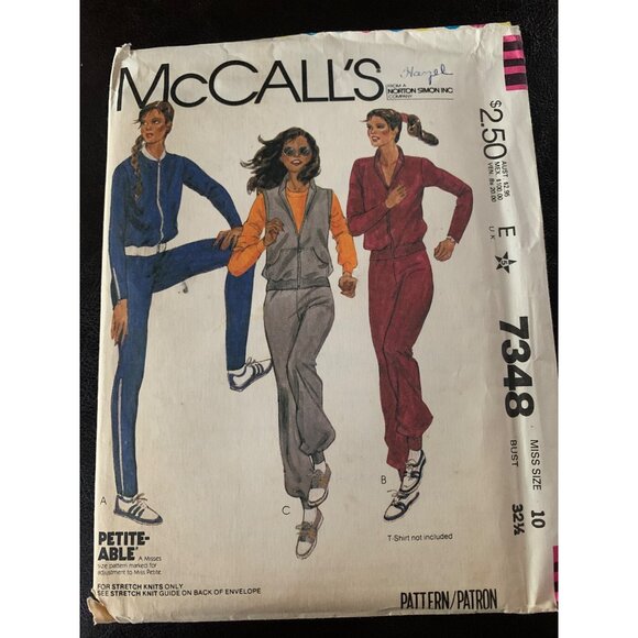 McCall's Misses Coat Pant Sewing Pattern Sz  10 7348 - Uncut - Picture 8 of 9